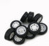 10pcs Toy Car Wheels 20mm Rubber Tire for 2mm Shaft DIY Model Accessories...