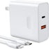 GOODaaa PD 20W Wall Charger with Cable Dual Ports Fast Charing Power Adapter for iPhone Series and Android Devices......