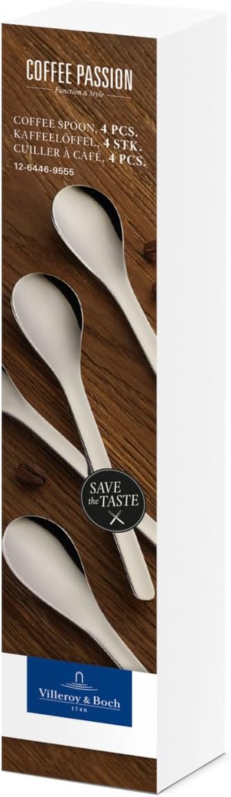 Villeroy & Boch 1264469555 Coffee Spoon Set, Silver...