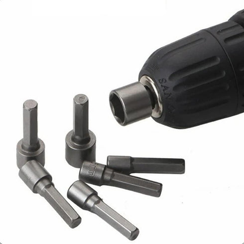 9pcs Power Nuts Driver Drill Bit Tool,SAE and Metric,1/4" Hex Head Drill Bit Set Screwdriver Socket Set,Nut Driver Set,Set Metric Socket Wrench Sc...