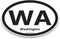 Magnet Me Up WA Washington US State Oval Magnet Decal, 4x6 Inches, Heavy Duty Automotive Magnet for Car Truck SUV, Any Magnetic Surface, The Everg...