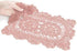 Factory Direct Craft Set of 4 Individual Rose Rectangle Cotton Hand Crocheted Lace Doilies | 12" L x 8" W...