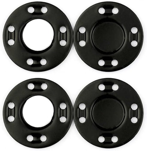 MAHAVIMOKSA 20mm/0.65" Magnetic Coat Snap Button Invisible Hidden Sew in Button Fastener for DIY Craft Clothing Sewing Bag Purse Leather Scrapbook...
