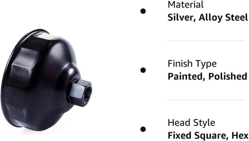 86.4mm 16 Flutes Oil Filter Wrench for BMW With 86mm Cartridge Style Filter Housing Caps, Oil Filter Housing Cap Removal Tool To Change Oil, Oil F...