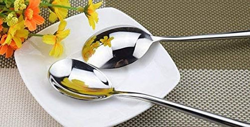 Miupoo Korean Soup Spoons Stainless Steel Long Handle Tablespoon Pack of 5...