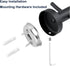 Pack of 2 Matte Black Wall Mounted Towel Hooks for Bathroom Shower Kitchen Cabinet Closet Door, SUS304 Stainless Steel Double Bath Robe Hook...