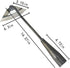 Garden Tools Hollow Hoe, All-Steel Hardened Hollow Hoe, Sharp Garden Edger Weeder, Durable Gardening Hoe Hand Tool Weed Puller Accessories for Bac...