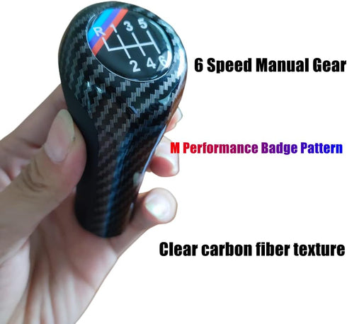 M 6 Speed 3 Color Manual Stick Shift Handle Manual Gear Shift Knob Compatible for E36 E46 E90 E91 E92 E81 E82 E87 E88 M5 M4 M3 F20 1 3 5 6 7Series...
