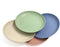 4 Pcs 7 Inch Lightweight Wheat Straw Plates, Unbreakable Dinner Plate, Toddler, Anti-fallen, Dishwasher Microwave Safe Plates (4 colors)...