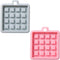 2-Pack Silicone Waffle Mold, Muffin Pans Molds, Waffle Maker Baking Tray Mold Bakeware for Waffle Cake Chocolate Craft Candy Soap Baking, Blue&Pin...