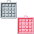 2-Pack Silicone Waffle Mold, Muffin Pans Molds, Waffle Maker Baking Tray Mold Bakeware for Waffle Cake Chocolate Craft Candy Soap Baking, Blue&Pin...