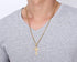 3 Pcs Cross Necklace Cross Pendant Necklace Stainless Steel Cross Pendant Chain Jewelry Gifts Prayer Inscription Cross Necklace Silver Black Gold ...