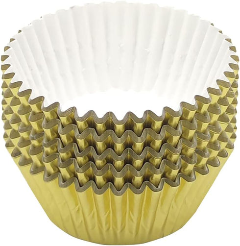 Standard Gold Foil Cupcake Liners Muffin Baking Cups for Party and More, 100-Count...