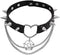 Spike Rivet Adjustable Heart Choker Metal Studded Pink Faux Leather Necklace Y2K Star Punk Halloween Cosplay Jewelry Gifts...