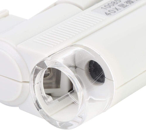 40X LED Magnifier Pocket-sized LED Microscope Micro Lens for Universal Mobile Phones...