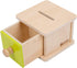 Adena Montessori Coin Box Yellow-Green Door Baby Toys for 6-12 Months 1 2 Years Old Toddlers Infant Toys...