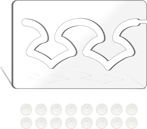 Free Motion Quilting Rulers and Templates Set Quilting Templates for Machine Quilting Quilting Supplies Quilting Design with Non-Slip Grips (Fan-S...