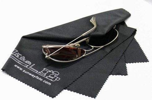 5 x Sunwayfoto LC-01 Lens Filter Cleaning Cloth 16" x 12" Black Cotton Clean Sunway...