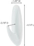 Command Designer Bath Hook Large White 1-Hook with Water-Resistant Strips (17083B-ES) Organize your dorm...