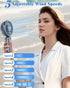Mini Fan,Small Hand Fan with Pedestal,USB Battery Powered Eyelash Folding Lanyard Silent Cordless Fan,Handheld/Neck/Desk 3 in 1 Personal Fan,Porta...