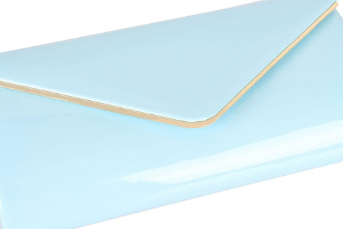 Dexmay Patent Leather Envelope Clutch Purse Shiny Candy Foldover Clutch Evening Bag for Women...
