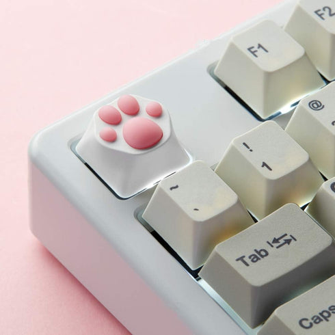 SYA ZOMOPLUS Cute Cat Paw Keycap,Squishy Cat Toes Custom Keycap-1pc Keycap for Mechanical Keyboard,Suitable for Cherry MXGateron Switches-ESC Key ...