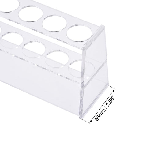 uxcell Acrylic Test Tube Holder Lab Stand Rack 6 Wells for 100ml Centrifuge Tubes Laboratory Clear...