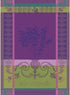 Garnier Thiebaut Myrtilles Violet (Purple Blueberries) French Kitchen Towel 22"x30", Cotton, Jacquard...