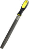 8 Inch Half Round Hand File with High Carbon Hardened Steel and Plastic Handle, Comfortable Anti-Slip Grip, for Shaping Metal, Wood, Ceramic, Leat...
