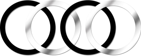 WYNK Universal Metal Rings Compatible for Apple Magsafe Charger/Wallet/Battery Pack, Compatible with iPhone 16/15/14/13/12 Series(Mini/Plus/Pro/Pr...