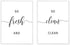 Zoey Art Set of 2 So Fresh and So Clean Clean Sign Print, Funny Bathroom Quotes Poster, Humor Décor 8x10 Unframed...