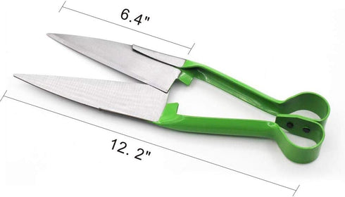 Sheep Shear Grass Shear Alpaca Shears R Shaped Design For Large Thick-Haired Animal Grooming (Green)...