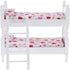 Wooden Dollhouse Furniture of Baby bunk bed with Ladder for Miniature Dollhouse Accessories - 1/12 Scale...