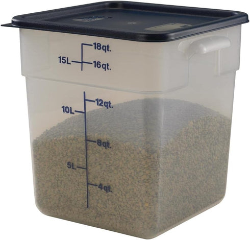 Cambro SFC12453 CamSquares Lid for 12, 18 & 22-Quart Food Storage Containers, Polyethylene, Midnight Blue, NSF...
