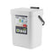 Small Trash Can with Lid Mini Kitchen Hanging Trash Can Tightly Sealed Odor Free, Small Countertop Compost Bin for Scraps from Daily Cooking, Moun...