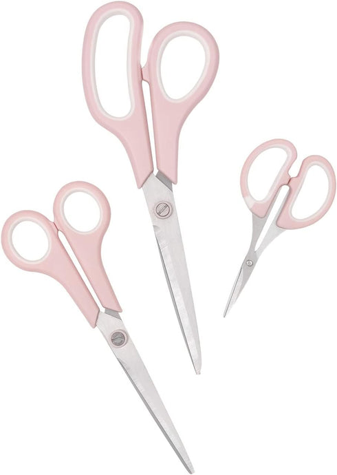 We R Memory Keepers Pink Craft Scissors, Ambidextrous Scissors w/Comfort Grip...