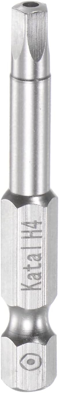 H4 Pentagon Screwdriver Bit 1/4" Hex Shank 2" Length Magnetic Security Screw Driver Power Tool...
