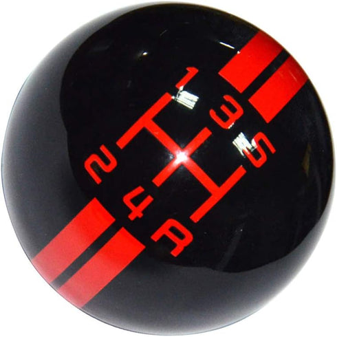 5 Speed Red line Shift Knob Black Car Gear Stick Shift Shifter Knob Automatic Manual Shifter Knob Suitable for Most Transmission Vehicles...