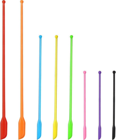3 Size Multicolor Silicone Spatula with Container for Beauty and Kitchen Reusable, Flexible, 8 Pieces...