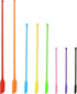3 Size Multicolor Silicone Spatula with Container for Beauty and Kitchen Reusable, Flexible, 8 Pieces...