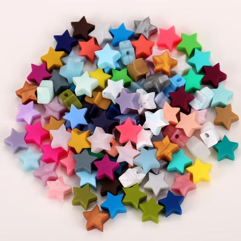 2Pcs Blue Star Knitting Needle Stoppers, Cute Knitting Silicone Stoppers, Needle Minder, Knitting Needle Point Protectors for Knitting Crochet Han...