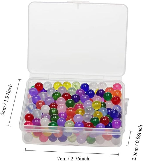200pcs 6mm Stone Beads Kit Round Loose Gemstone Multicolor Jade Bead for Bracelet Necklace Earrings Jewelry Making...
