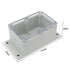 YXQ 161x82x64mm Junction Box Clear Cover IP65 Waterproof ABS Project Case Enclosure with Hole Cable Wire Connect Power Wall Hang(6.3 x 3.2 x 2.5 i...