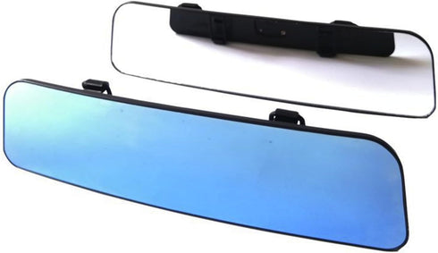 Rear View Mirror,Anti-Glare Mirror Universal Car Interior Rearview Mirror with Tie,Car Mirror for Refit (11.8", Blue)...