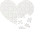 Set of 12 Heart Shaped Blank Jigsaw Puzzles to Draw On for Valentine’s, DIY Crafts (9 x 6 in, 40 Pieces Each)...