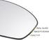 X AUTOHAUX Car Rearview Right Passenger Side Mirror Glass Replacement W/Backing Plate Non-heated for Nissan Altima 2019 2020 2021...