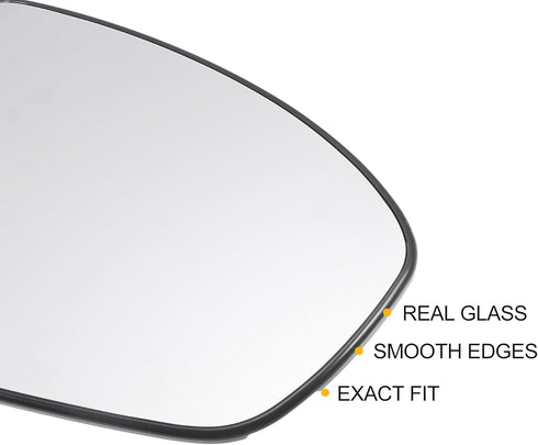 X AUTOHAUX Car Rearview Right Passenger Side Mirror Glass Replacement W/Backing Plate Heated for Nissan Altima 2019 2020 2021...