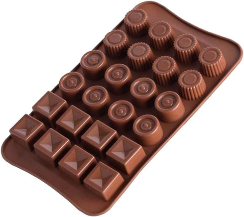 24 Holes Jelly Chocolate Soap Mould DIY Baking Silicone Mold Cake Decorating Tool Kitchen Accessorie Bakeware Ice Tray Drip Mold...
