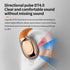 Wireless Ear Buds with Silicon Ear Loops,30hrs Playtime,Bluetooth 5.3 OWS Over Ear Sport Headphones with Hooks,3D HiFi Stereo,Microphone,siri Supp...