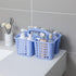 Cleaning caddy bucket Plastic Storage Shower Caddy Basket with Handle for Garden, Cleaning Supplies, Dark blue...